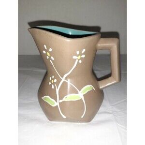Vtg Ucagco Ceramics Japan MCM 4.5 In Pitcher Creamer Boho